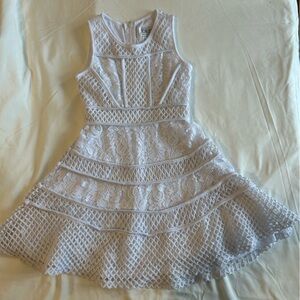 Us Angels White Lace Formal Kids Dress